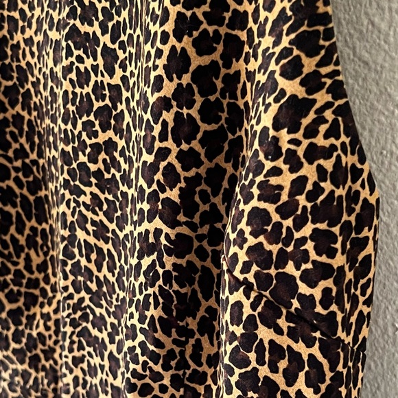 J.Crew Sleeveless Leopard Animal Print Cotton Sheath Dress Size 4 - Picture 4 of 14